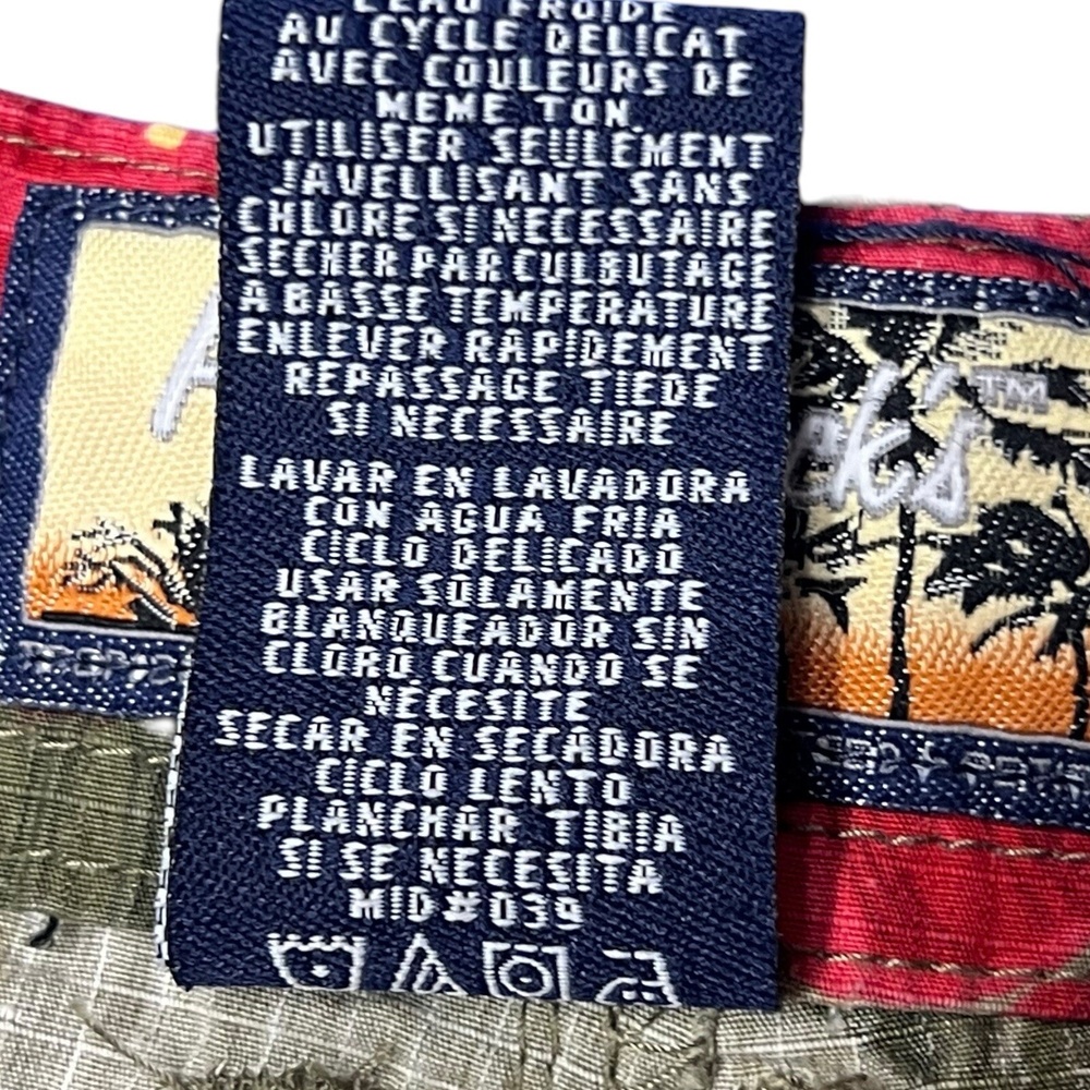 Havana Jack's Pants Cafe Size 10P Olive Green Tropical Floral Capris Boho Beach - Picture 7 of 9